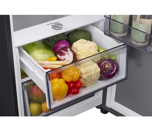 Lodówka Samsung RR80H39CCFEO Twin No Frost 185,8cm Grafitowa Stal Auto Open AI 387L - 1529115 - zdjęcie 8